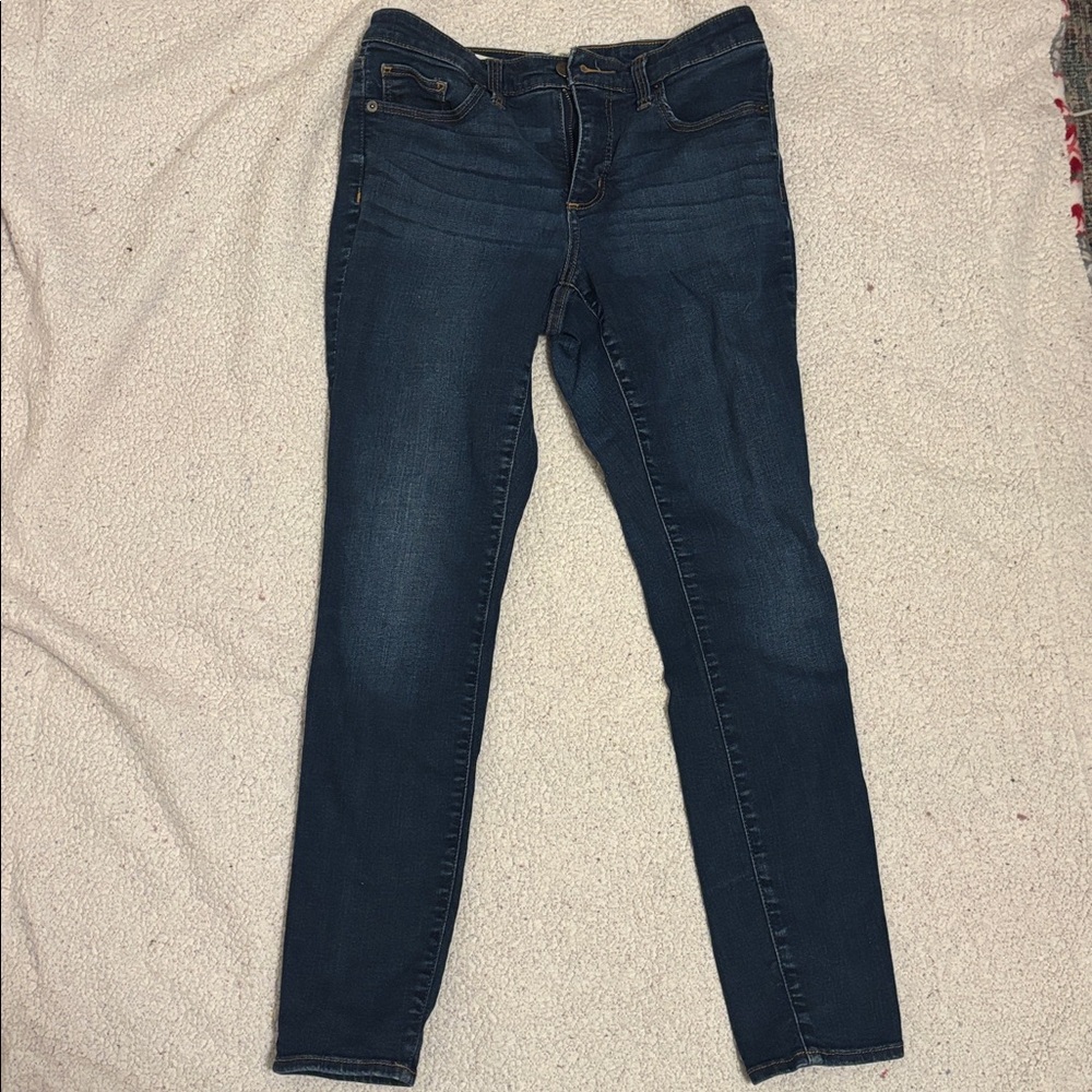 Universal Thread High Rise Skinny Jeans - Dark Blue